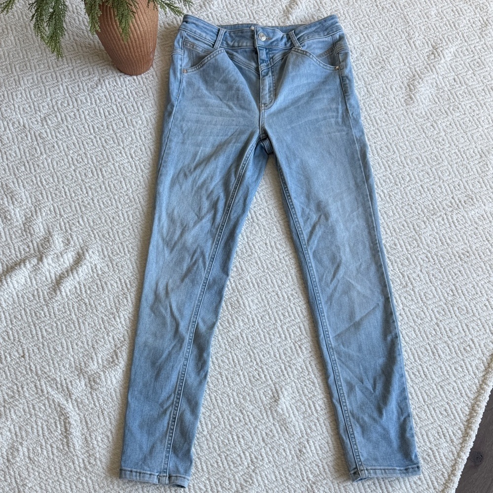 We The Free High Waist Light Blue Skinny Jeans